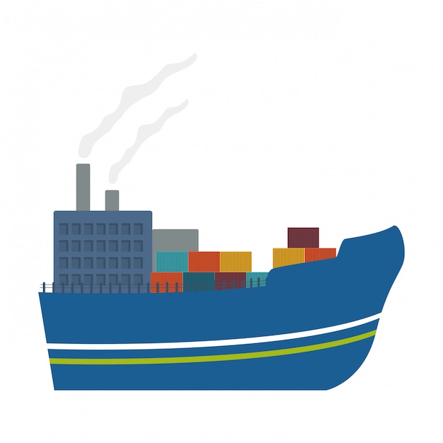 vrachtschip pictogram