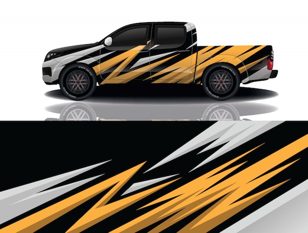 vrachtwagen auto sticker wrap illustratie