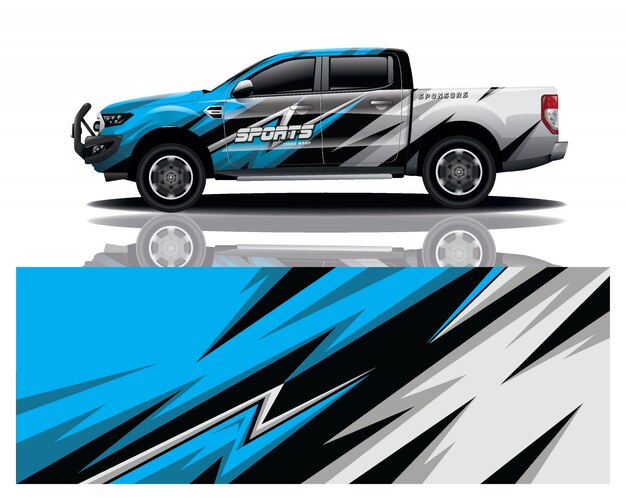 vrachtwagen auto sticker wrap ontwerp