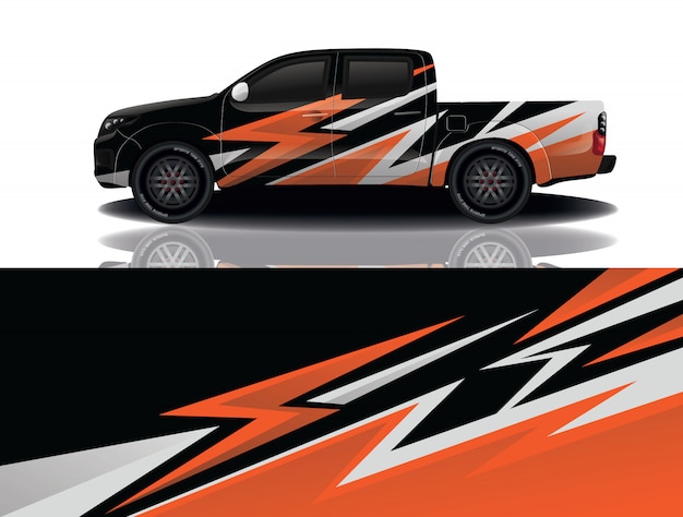 vrachtwagen auto sticker wrap ontwerp