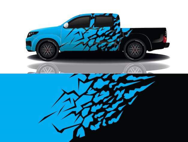 vrachtwagen auto sticker wrap ontwerp