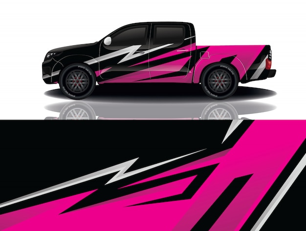 Vrachtwagen auto sticker wrap ontwerp