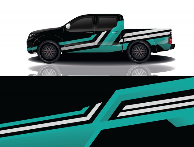 vrachtwagen auto sticker wrap ontwerp