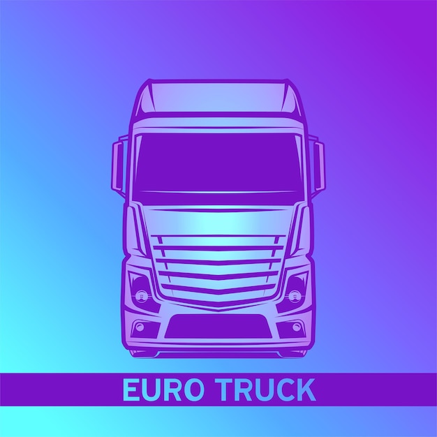 Vrachtwagen kleur vectorillustratie