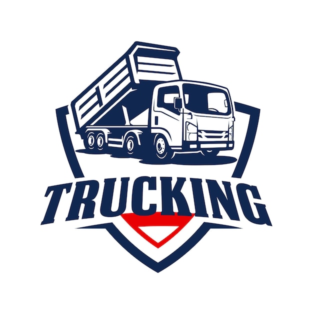 Vrachtwagen logo ontwerp vectorillustratie