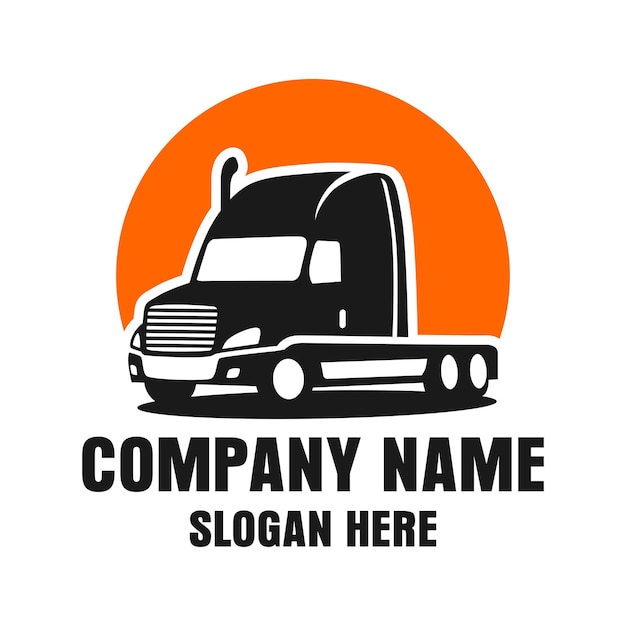 Vrachtwagen logo ontwerpsjabloon inspiratie vectorillustratie