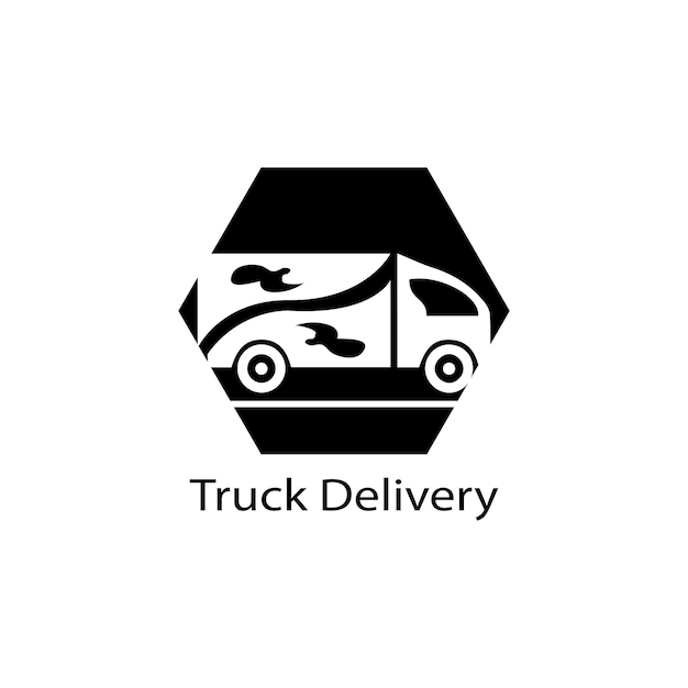Vrachtwagen pictogram ilustration vector sjabloon