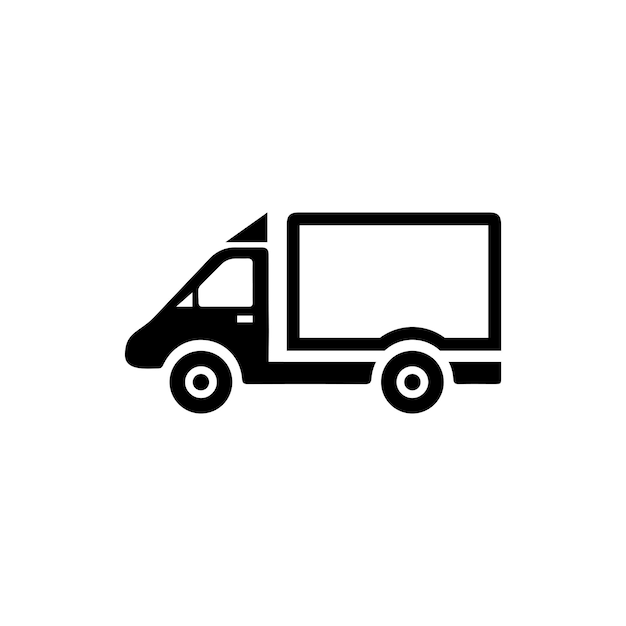 Vrachtwagen pictogram ilustration vector sjabloon