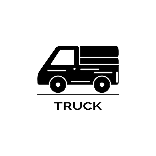 Vrachtwagen pictogram ilustration vector sjabloon