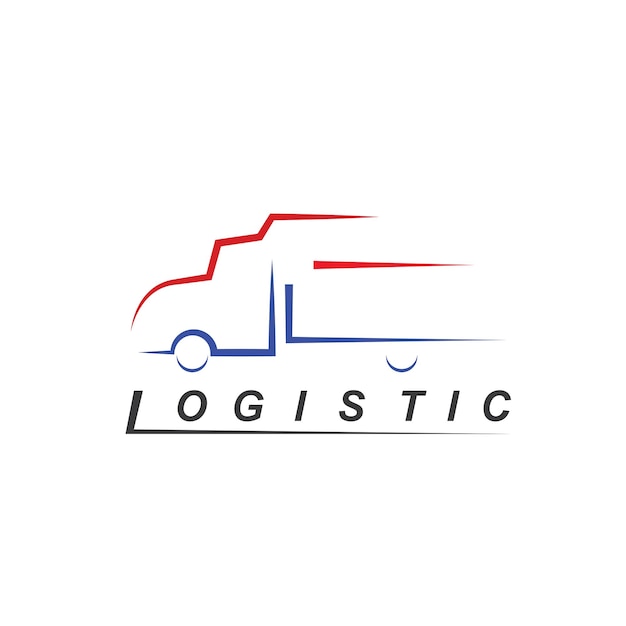 Vrachtwagen pictogram vector illustratie concept ontwerpsjabloon