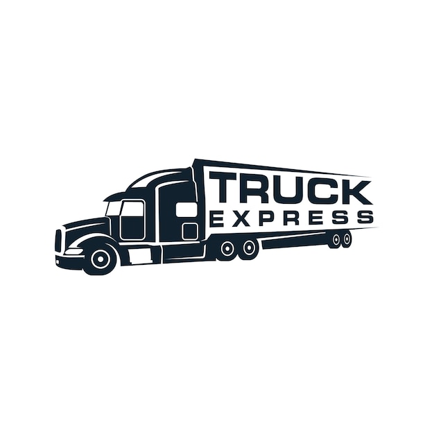 Vrachtwagen sjabloon logistiek logo