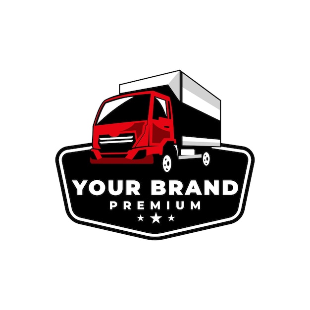 vrachtwagen vector logo ontwerp. vrachtwagen logo