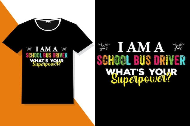 vrachtwagenchauffeur t-shirt of buschauffeur t-shirt ontwerp