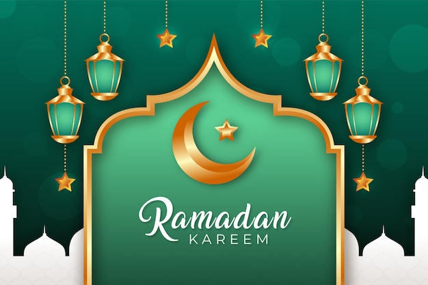 Vrealistic ramadan kareem background