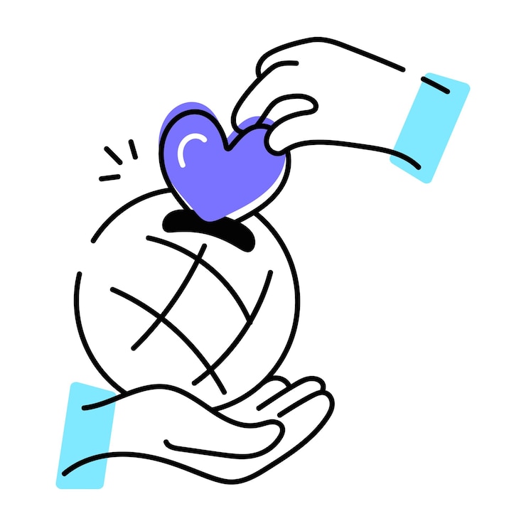 Vector vrede en harmonie doodle icon