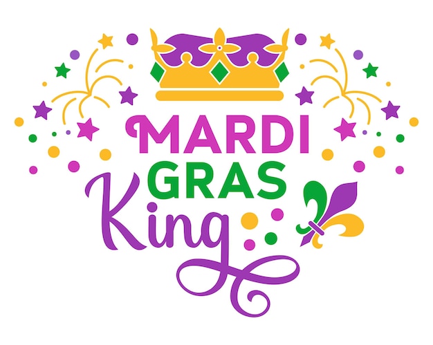 Vrede liefde mardi gras Vector belettering voor t-shirt poster kaart Mardi Gras concept met mok mockup