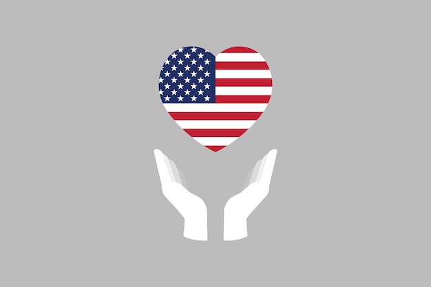 Vrede voor amerika vs vorm vs vector illustratie vector vlag van de vs verenigde staten gekleurd