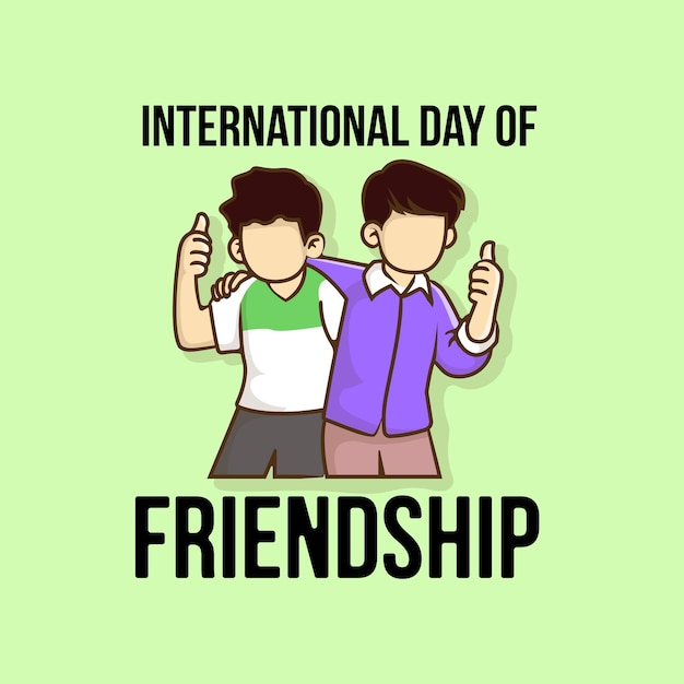 Vriendschap man logo ontwerp illustratie