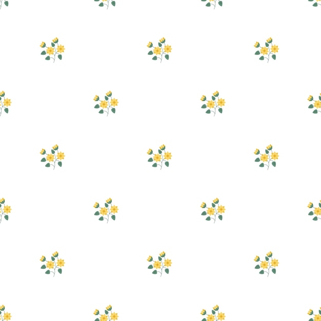Vrij vector klein winterbloemenpatroon