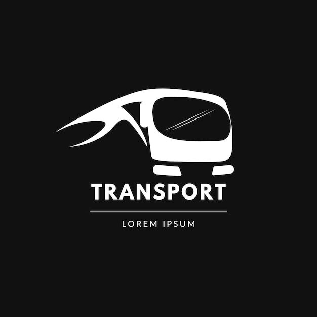 Vrij zwart vector logo voor eenvoudig transportontwerp