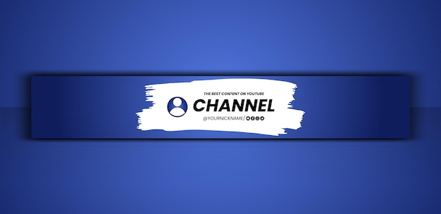 Vrije vector gradiënt youtube horizontale banner