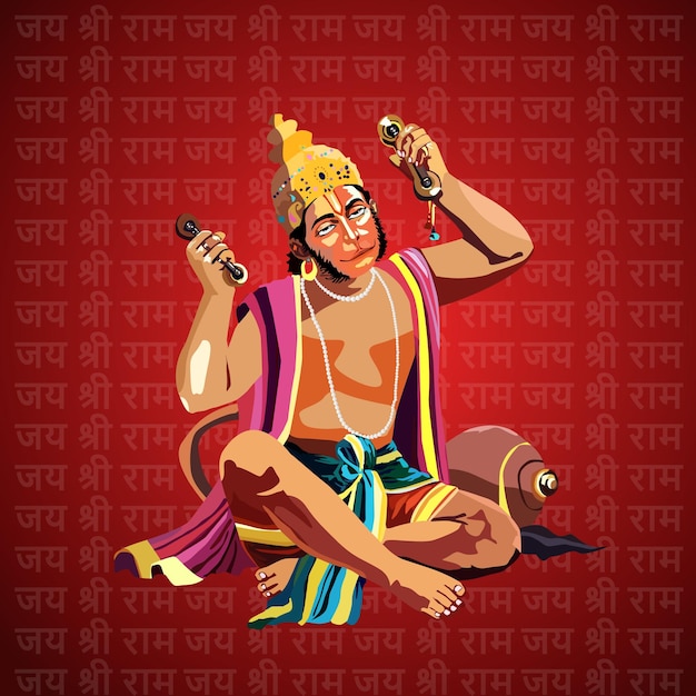 Vrije vector Heer Hanuman