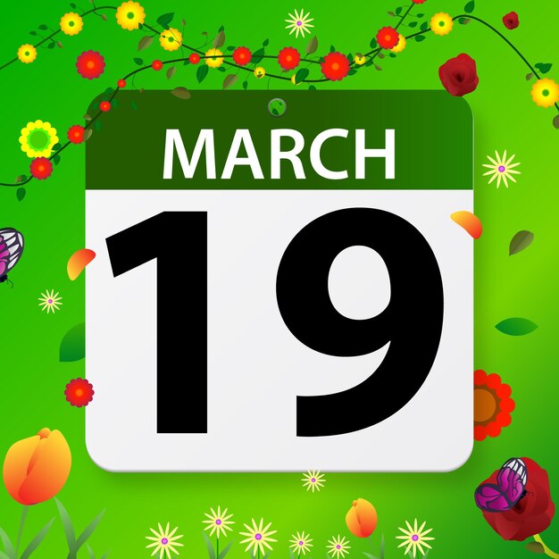 vrije vector mars data op platte ontwerp vector kalender