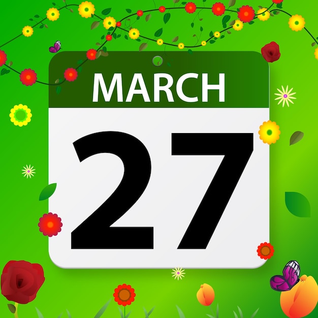 vrije vector mars data op platte ontwerp vector kalender