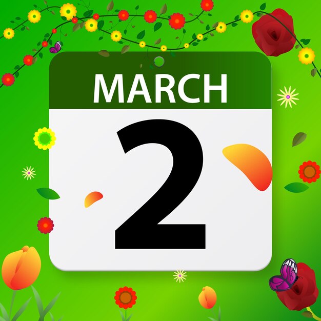 vrije vector mars data op platte ontwerp vector kalender
