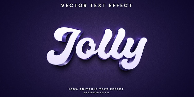 Vector vrolijk 3d-teksteffect