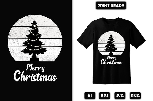 Vrolijk kerst t-shirt ontwerp