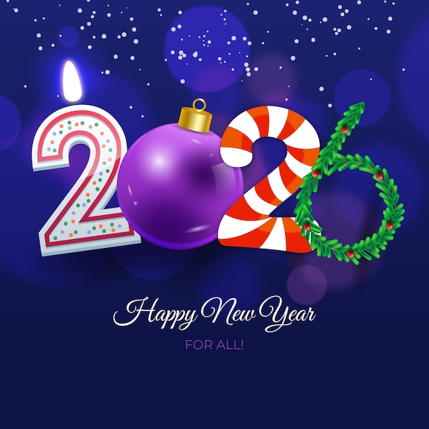 Vrolijk Kerstfeest en Gelukkig Nieuwjaar 2026 Poster en Social Media Design en Banner Template