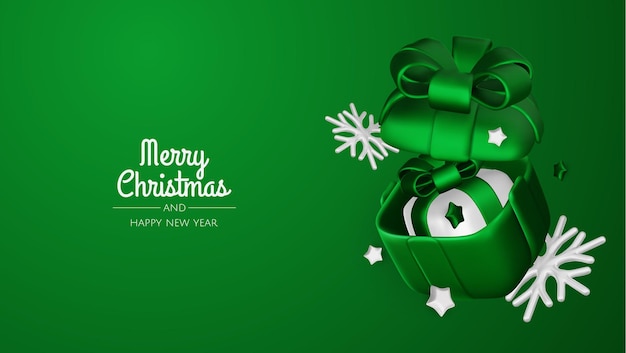 Vrolijk kerstfeest en gelukkig nieuwjaar achtergrond kerstboom geschenk dozen kerstballen kerstmis