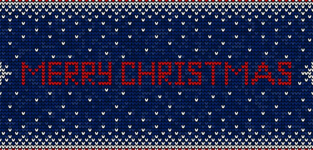 Vrolijk kerstfeest naadloos patroon breien