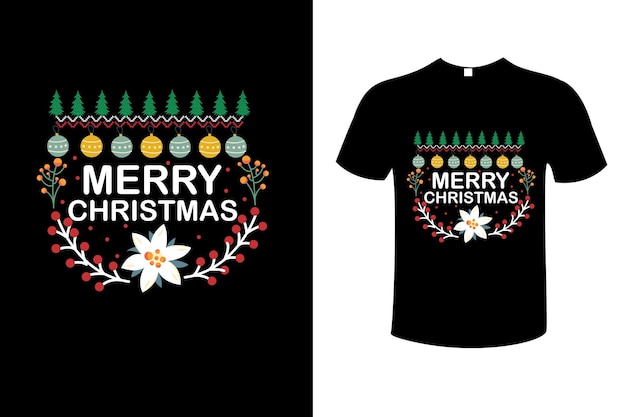 Vrolijk kerstfeest t-shirt ontwerp vector