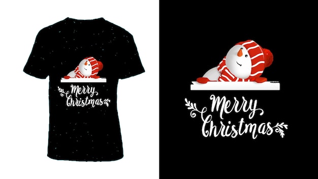 Vector vrolijk kerstfeest t-shirtontwerp