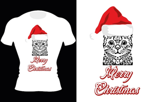 Vrolijk kerstfeest typografie T-shirtontwerp