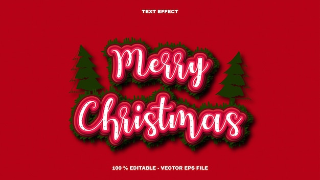 Vector vrolijk kerstteksteffect