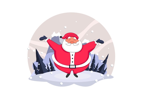 Vrolijke kerst Vectors Illustratie Flat