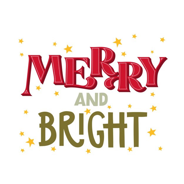 Vrolijke kerstbrief ontwerp kaart sjabloon Creatieve typografie voor Holiday Greeting Gift Poster