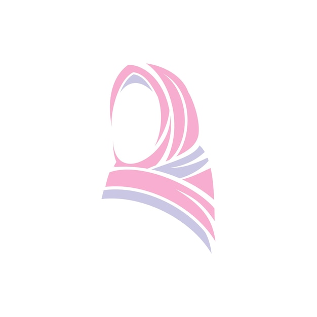 Vrouw hijab logo moslim