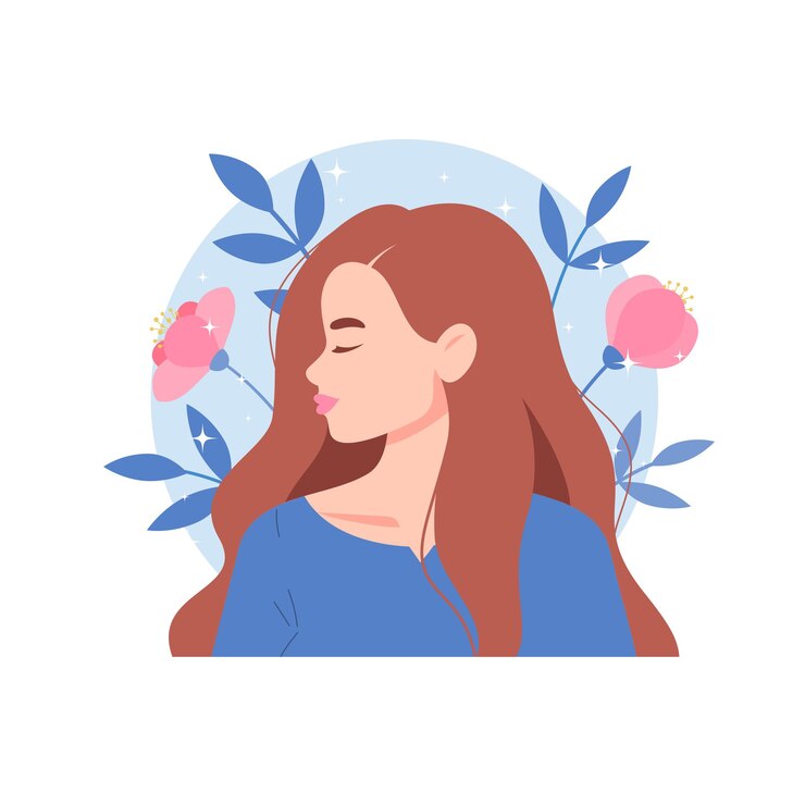 Vrouw met bloemen