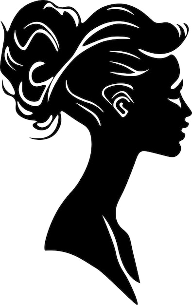 Vrouw profiel silhouet