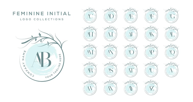 Vrouwelijke eerste logo-collectie