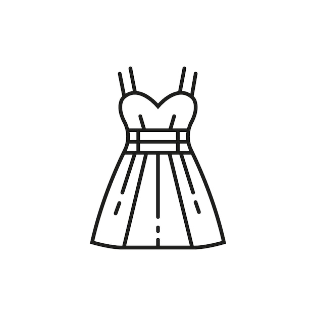 Vector vrouwelijke kledinglijn symbool