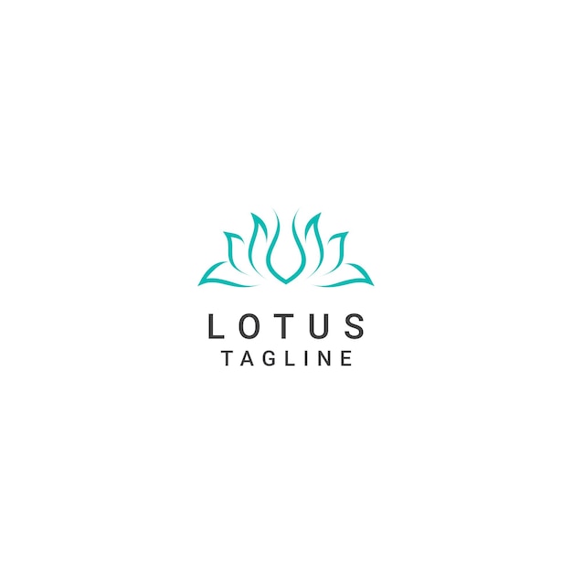 Vrouwelijke Lotus spa logo ontwerp pictogram vector