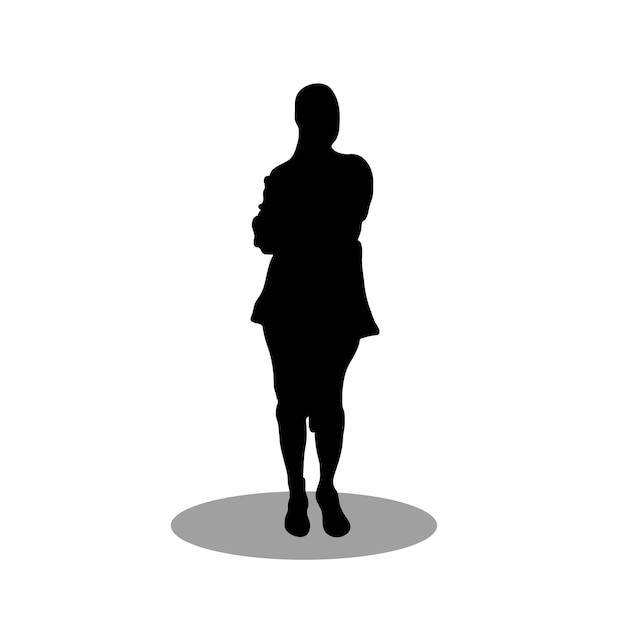 Vrouwelijke silhouetvector