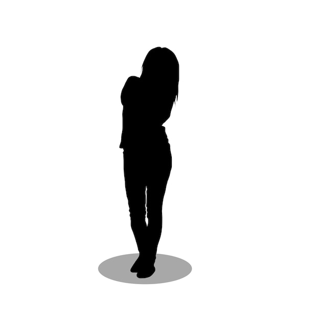 Vrouwelijke silhouetvector