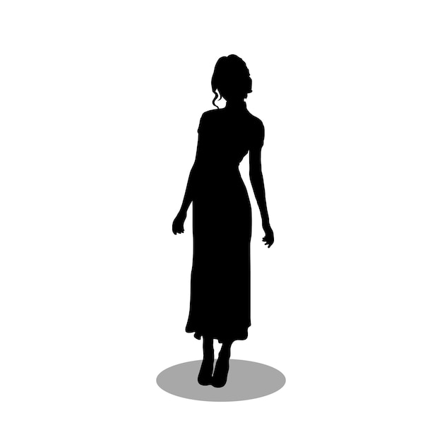 Vector vrouwelijke silhouetvector