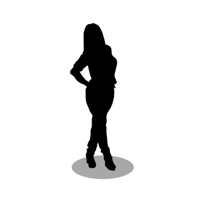 Vrouwelijke silhouetvector